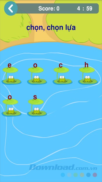 Giao diện chính của ứng dụng Học từ vựng Tiếng Anh TFlat