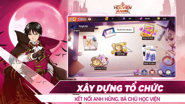 Xây dựng tổ chức, kết nối anh hùng, bá chủ học viện