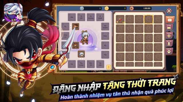 Đăng nhập tặng thời trang, hoàn thanh nhiệm nhận quà