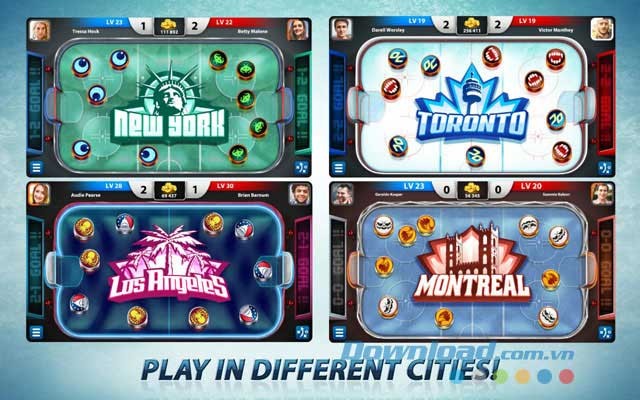 Tham gia chơi ở những đấu trường khác nhau trên thế giới