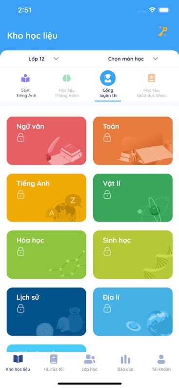 Cổng luyện thi trên HocLieu