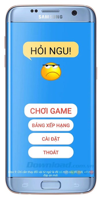 Giao diện ứng dụng Hỏi Ngu