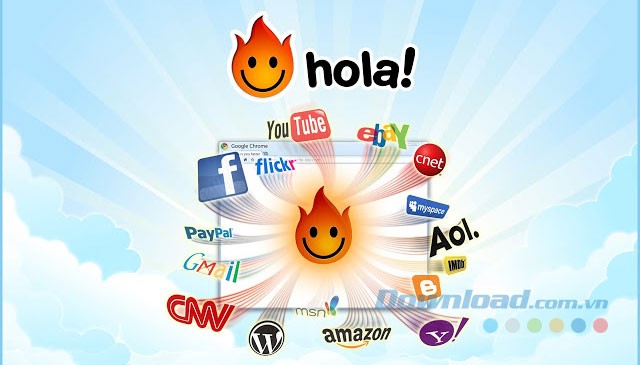 Dịch vụ mạng riêng ảo Hola for Chrome