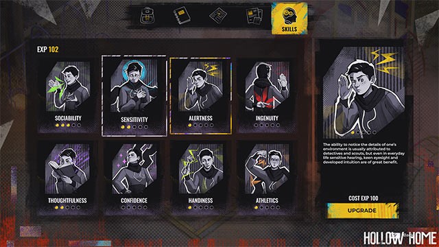 Học các kỹ năng cơ bản như nấu ăn, chế tạo, trị thương... để sống sót trong Hollow Home