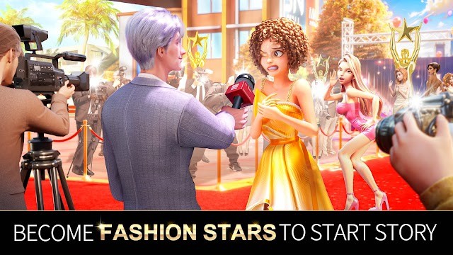 Trở thành ngôi sao thời trang và bắt đầu câu chuyện của bạn trong game Hollywood Crush