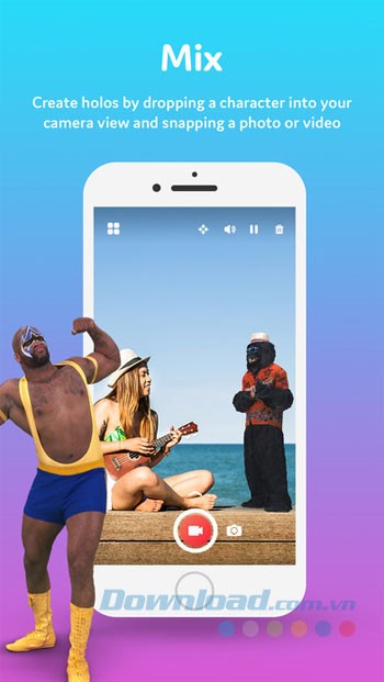 Giao diện chính Holo cho iOS