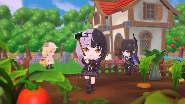 Trồng trọt, câu cá, khai thác mỏ, chế tạo và trang trí nhà cửa trong holoVillage