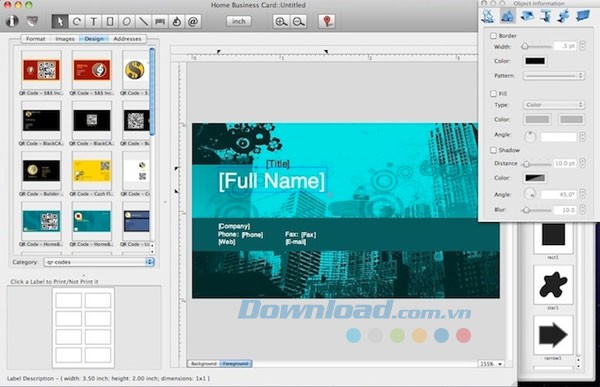 Home Business Card cho Mac
