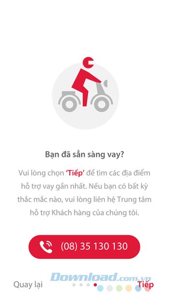 Giao diện chính Home Credit VN