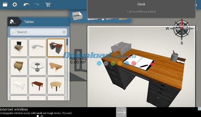 Lựa chọn các nội thất để trang trí với Home Design 3D cho Android