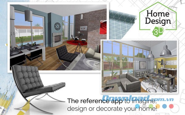 Home Design 3D cho Mac hình ảnh hóa