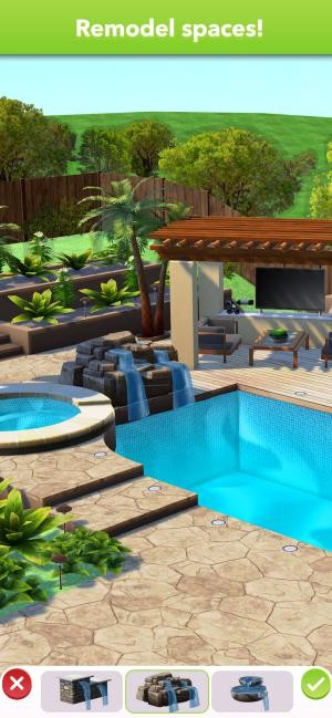 Home Design Makeover là game thiết kế nhà kết hợp giải đố match-3 thú vị