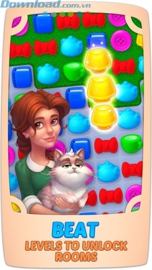 Vượt qua các màn giải đố match 3 đầy thách thức