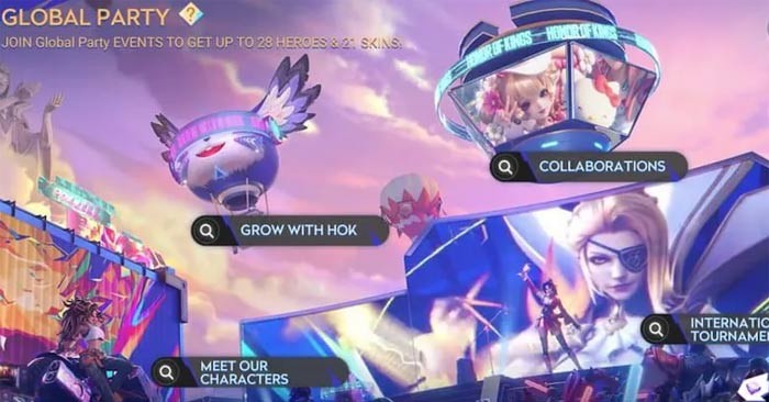 Honor of Kings Global Party: Hướng dẫn nhận anh hùng và skin miễn phí