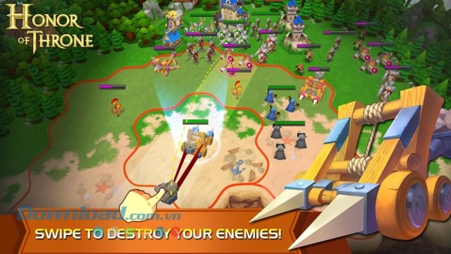 Thu thập các loại Troop trong game Honor of Throne