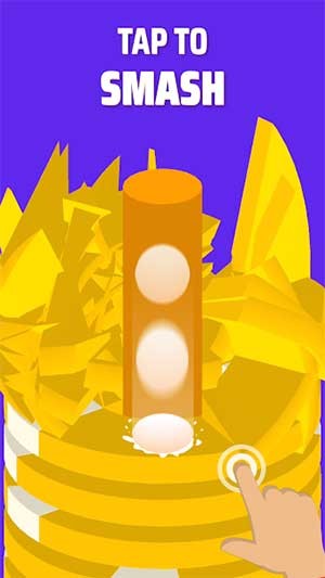 Chạm vào màn hình để bóng rơi xuống