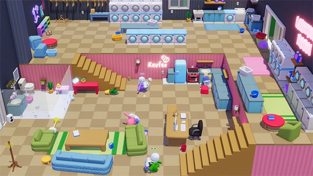 Hợp tác dọn nhà và chiến đấu hỗn loạn trong game hành động vui Hoover Heroes