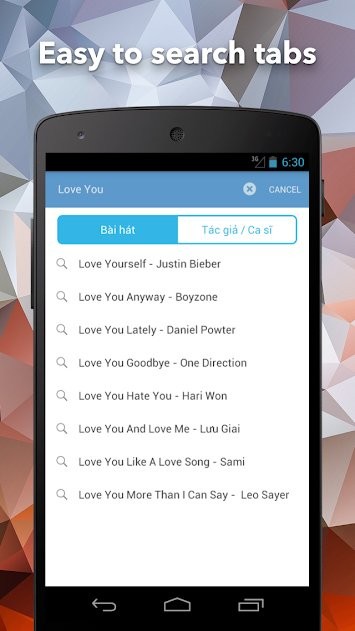 Tìm kiếm bài hát