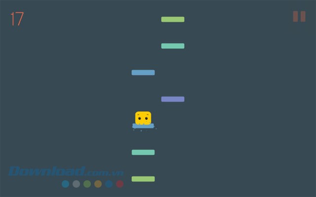 Nhảy đến các bậc thang trong game vui Hop cho Mac