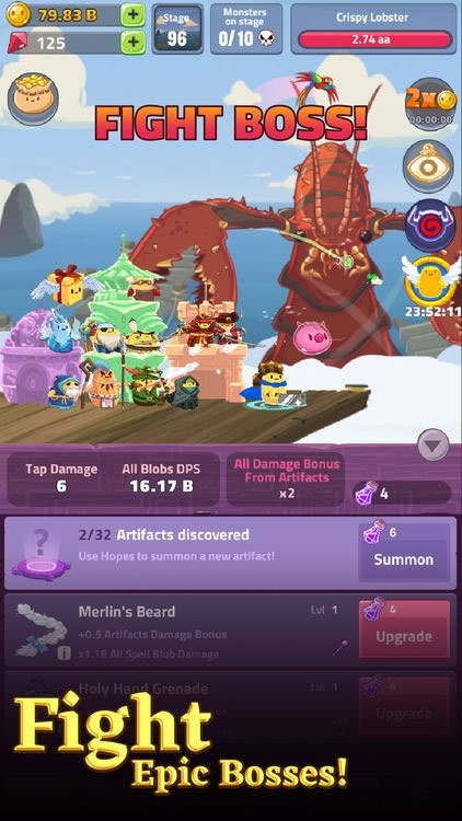 Chiến đấu tiêu diệt các con boss khổng lồ