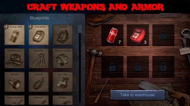 Chế tạo vũ khí và trang bị cần thiết cho cuộc chiến sinh tồn trong Horrorfield