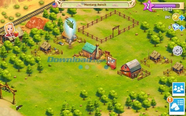 Trang trại ngựa trong Horse Haven World Adventures