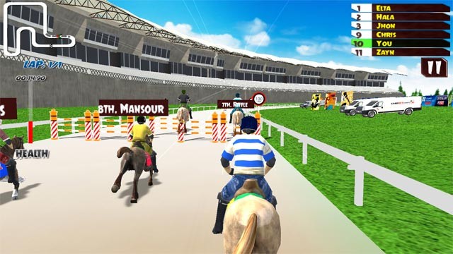 Chinh phục vị trí cao trong game Horse Racing Rally