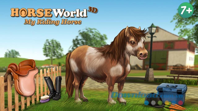 Giao diện chơi game Horse World trên Android