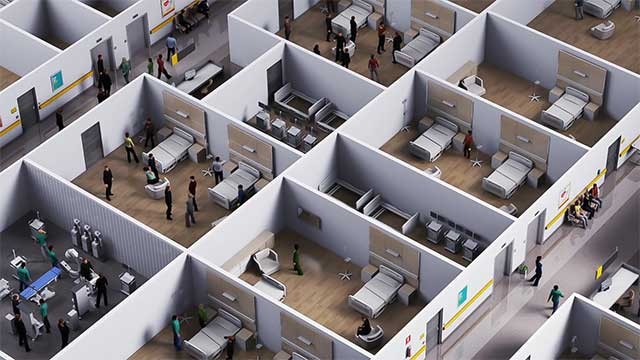 Mở rộng toàn bộ các khu trong tòa nhà chính để tiếp tục cải tạo