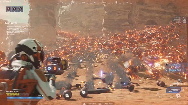 Chiến đấu chống lại hàng ngàn kẻ thù trên chiến trường rộng lớn của Hostile Mars game