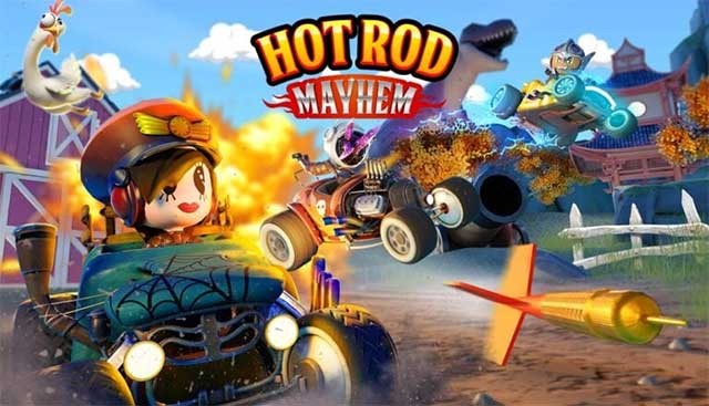 Hot Rod Mayhem là game đua xe tốc độ có đồ họa dễ thương