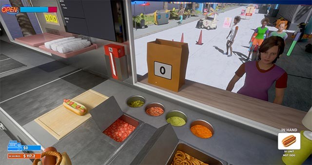 Chạy đua với thời gian để phục vụ thực khách trong Hotdog: The Videogame
