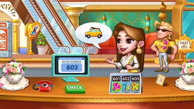 Hotel Frenzy là trò chơi quản lý khách sạn kết hợp nấu ăn vui nhộn