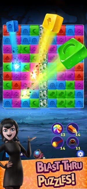 Phá vỡ các viên đá màu sắc và hoàn thành màn chơi