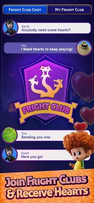 Tham gia các câu lạc bộ và nhận tim