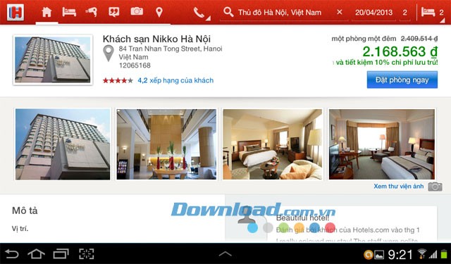 Hotels.com - 150.000+ khách sạn for Android