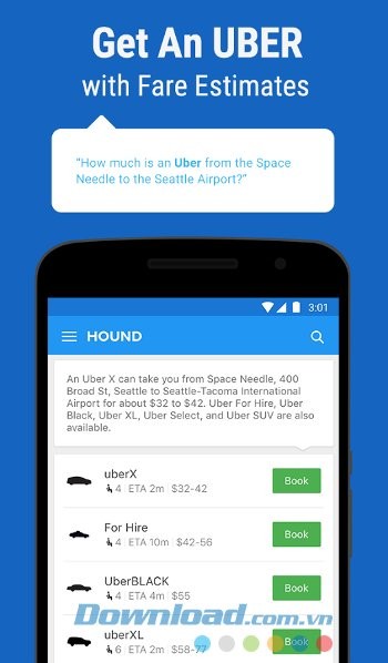 Tìm kiếm Uber với HOUND