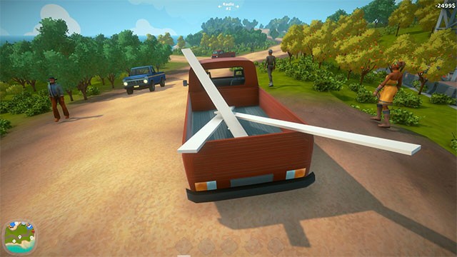 Chở nguyên vật liệu đến công trường đúng giờ để bắt đầu công việc xây dựng