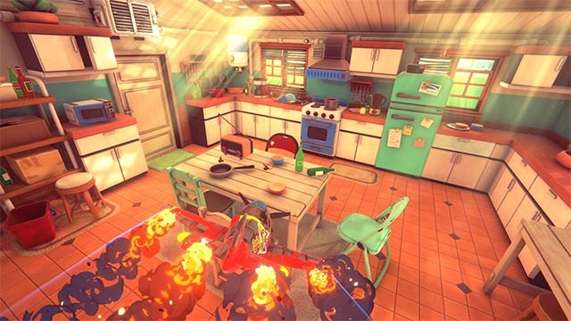 Mỗi căn phòng trong House Fighters: Total Mess mang đến thử thách mới