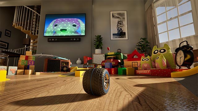 Đánh golf trong nhà với sân chứa đầy chướng ngại vật cần vượt qua