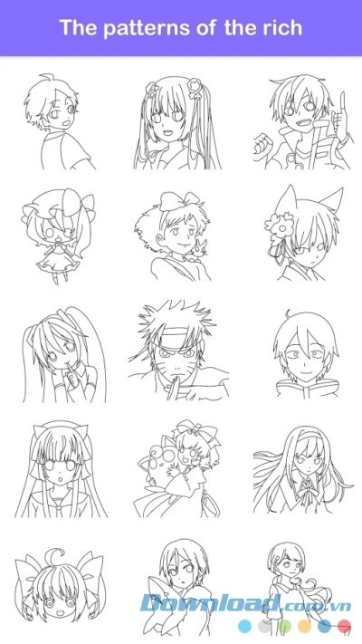 Danh sách các nhân vật truyện tranh có trong How To Draw Comics