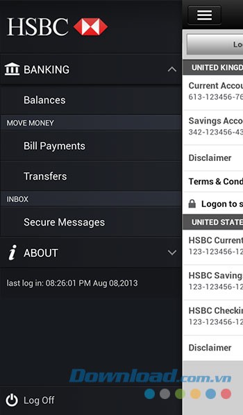 Các tính năng tiện ích của ứng dụng