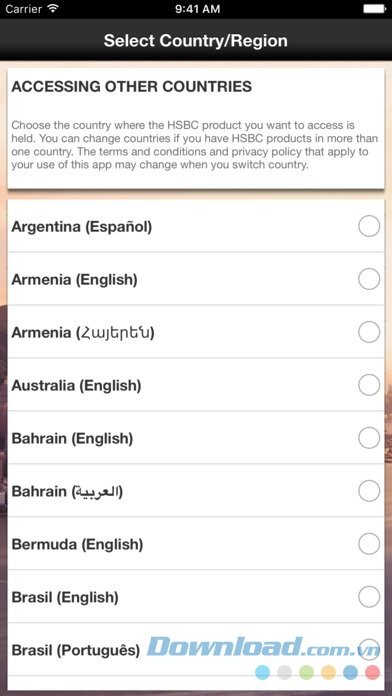 Áp dụng cho HSBC toàn cầu
