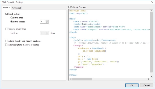 HTMLPad 2018 cải tiến trình chỉnh sửa HTML
