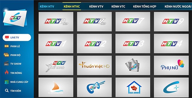 Ứng dụng xem tivi online