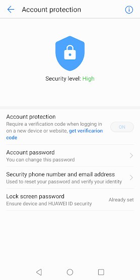 Mức độ bảo mật cao