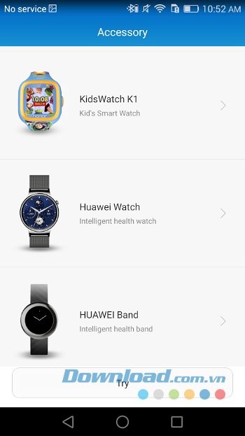 Kết nối đồng hồ và Android với Huawei Wear