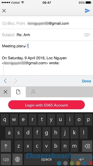 Chia sẻ file đính kèm