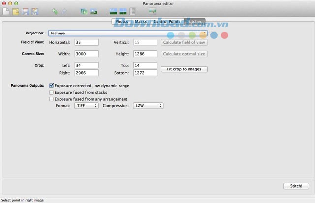 Thẻ Panorama Editor