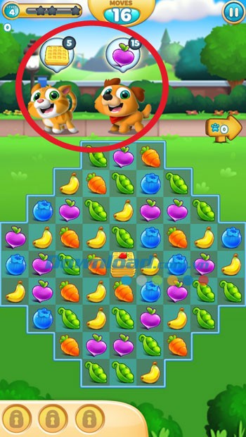 Mỗi level đưa ra yêu cầu riêng